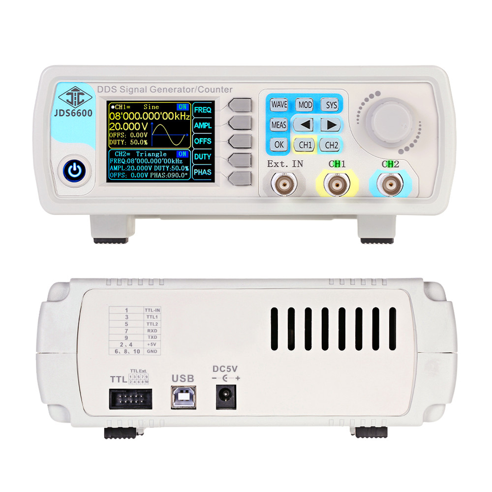 YAO JDS6600 15/30/40/50/60MHz  – Dual Channel Arbitrary Waveform Function Generator 60Mhz Bewertung und Preis